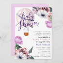 Search for purple hot air balloon baby shower invitations Travel