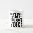 Search for cooking mugs Typography