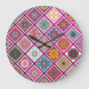 Search for moroccan tile clocks Floral