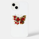 Search for with butterflies iphone cases Red