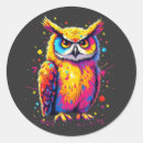 Search for nocturnal animals stickers Owl