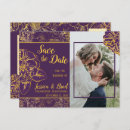 Search for gold floral save the dates Vintage