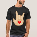 Search for i love you sign language tshirts Hand