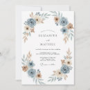 Search for serenity blue wedding invitations Watercolor