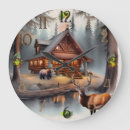 Search for log cabin clocks Rustic