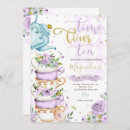 Search for tea time invitations Whimsical tea party