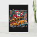 Search for bus driver christmas cards Santa