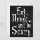 Search for scary spider invitations Black