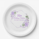 Search for 75th birthday plates Floral