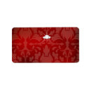 Search for red zebra return address labels White