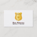 Search for security guard business cards Police