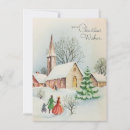 Search for church scene christmas cards Retro