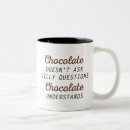 Search for chocoholic mugs Humour