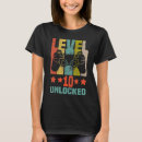 Search for level 10 unlocked tshirts 10th