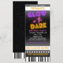 Search for rave party invitations Glow in the dark