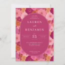 Search for magenta floral wedding invitations Elegant