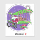 Search for bicycle christmas stickers Santa claus
