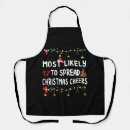 Search for matching aprons Merry christmas