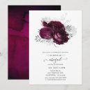 Search for burgundy and silver invitations Vintage