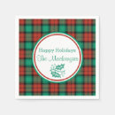 Search for red plaid christmas napkins Green