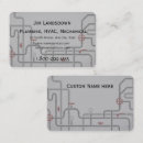 Search for heating and cooling business cards Plumbing