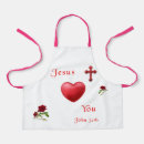 Search for jesus loves you aprons Christian