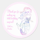 Search for mermaid party favor stickers Thank you