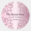 Search for mis quince anos stickers Blush pink