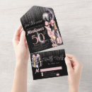 Search for wine 50th birthday invitations Glitter