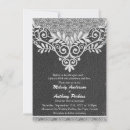 Search for leather and lace invitations Rustic