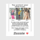 Search for child protection stickers Children