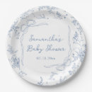 Search for toile paper plates Blue bow