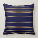 Search for navy gold blue stripes cushions Elegant