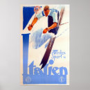 Search for vintage skiing advertising posters Winter