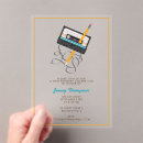 Search for funny 80s invitations Cassette