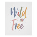 Search for free kids posters Wild and free