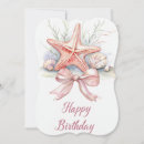 Search for starfish birthday cards Seashell
