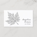 Search for maple leaf business cards Nature