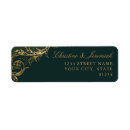 Search for gold damask return address labels Classic