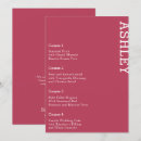 Search for guests name wedding menus Simple
