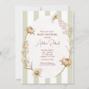 Search for floral stripes invitations Green