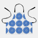 Search for circular pattern aprons Blue