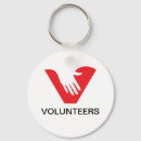 Search for volunteer key rings Logo
