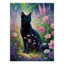 Search for black cat garden art Kitten