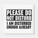 Search for do not disturb magnets Disturbed