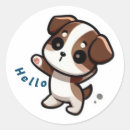 Search for hello cartoon stickers Puppy