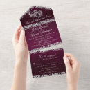 Search for double heart invitations Purple