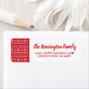 Search for red snowflake return address labels Nordic