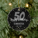 Search for 50th birthday christmas tree decorations Fifty