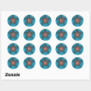 Search for one number stickers Orange